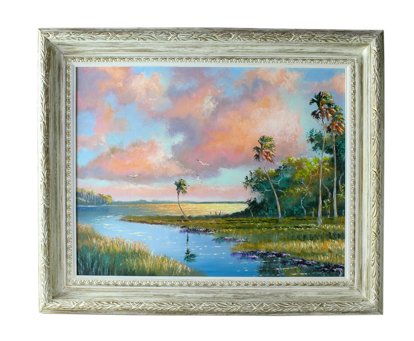 Sam Newton (b1948) Florida Highwaymen Oil Painting (1 of 4)