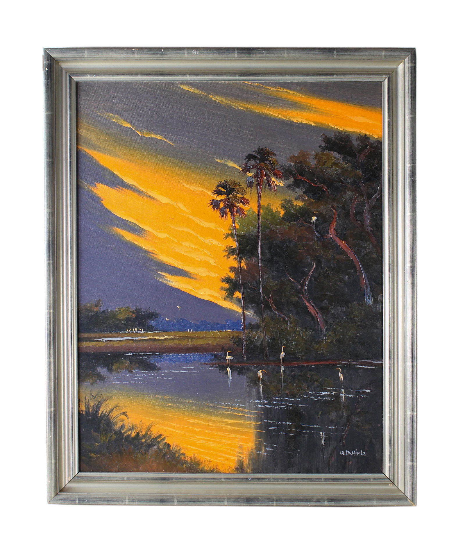Willie Daniels b.1950 Florida Highwaymen Painting (1 of 4)