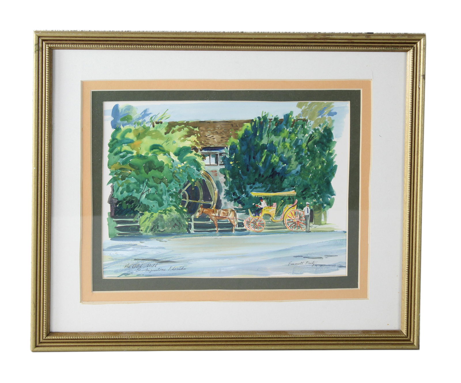 Emmett Fritz (1917-1995) St. Augustine FL Painting (1 of 5)