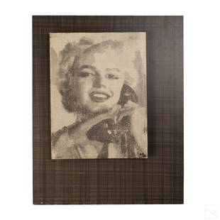 A. Vigilante b1964 Marilyn Monroe Pop Art Painting: Alejandro Vigilante (Argentinian, born 1964). Acrylic painting on board, an ironic pop art representation of American actress, model, and singer Marilyn Monroe (1926-1962). Influenced by Roy