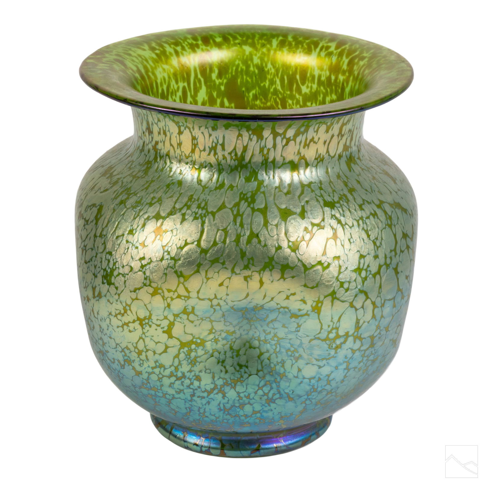 Loetz 8" Bohemian Iridescent Art Glass Pinch Vase (1 of 5)