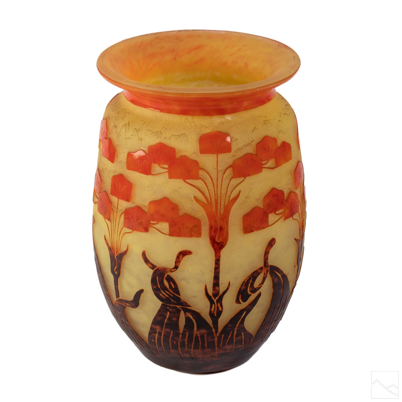 Schneider Le Verre Francais 11" Cameo Glass Vase (1 of 6)