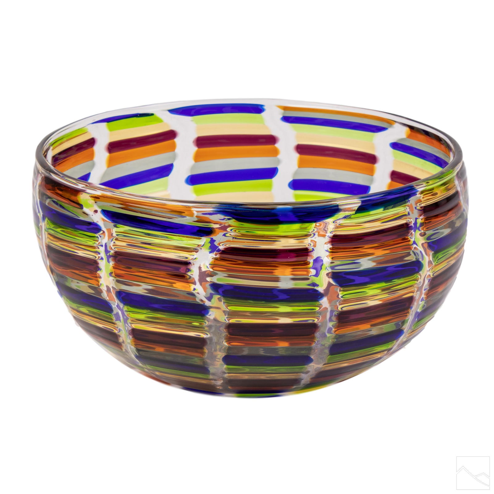 Murano A.D. Valentina 10" Patchwork Art Glass Bowl (1 of 5)