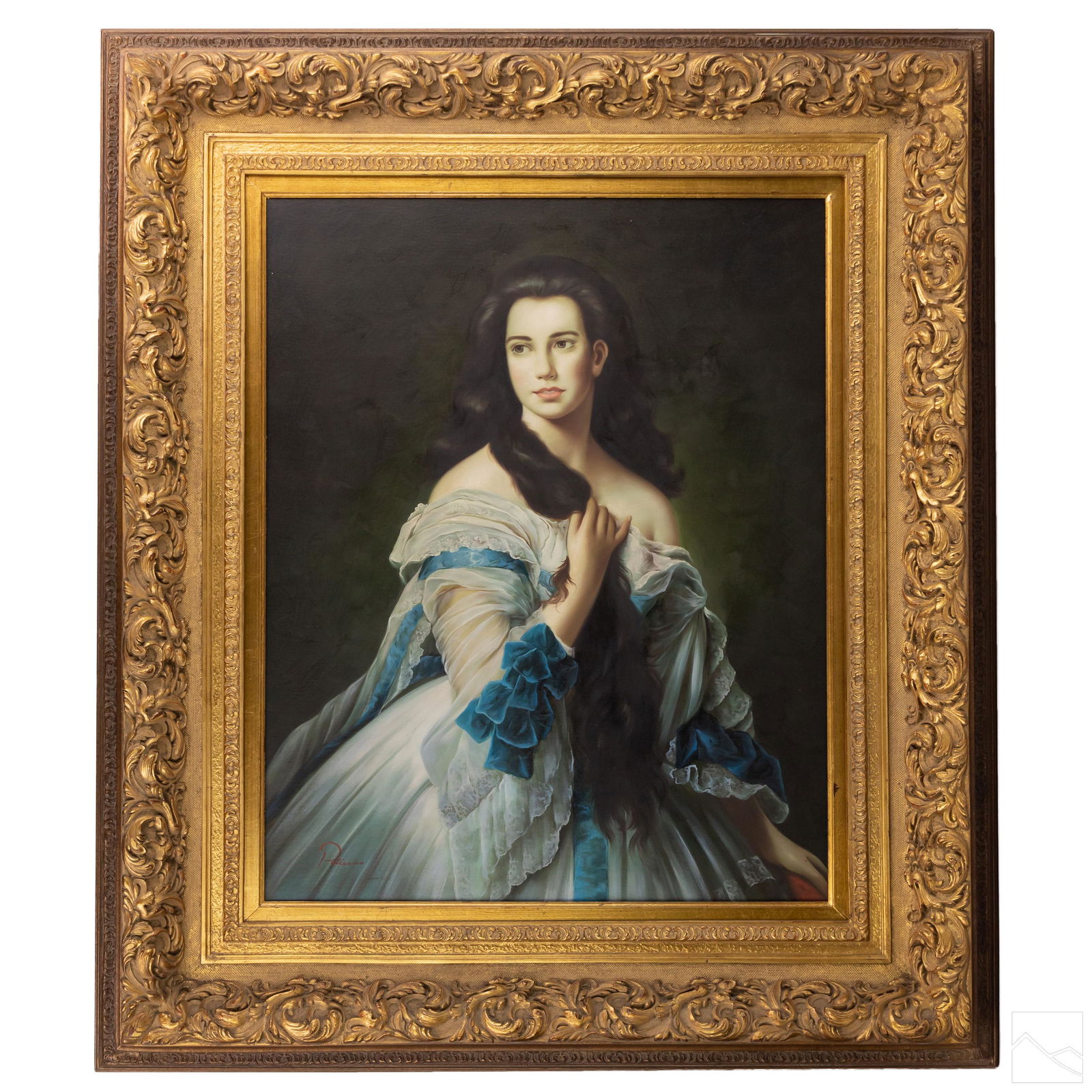 Baroque English Portrait of a Lady Oil Painting (1 of 6)