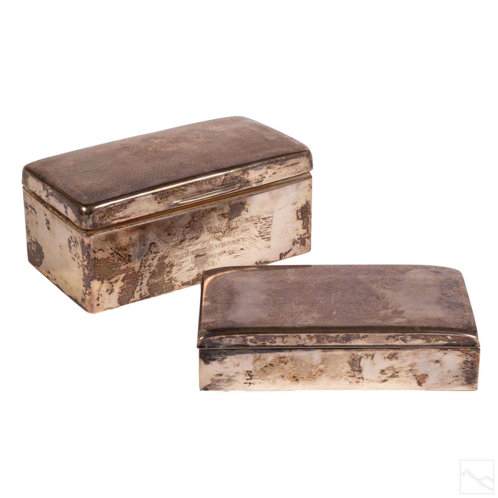 British & American Sterling Silver Cigarette Boxes (1 of 10)