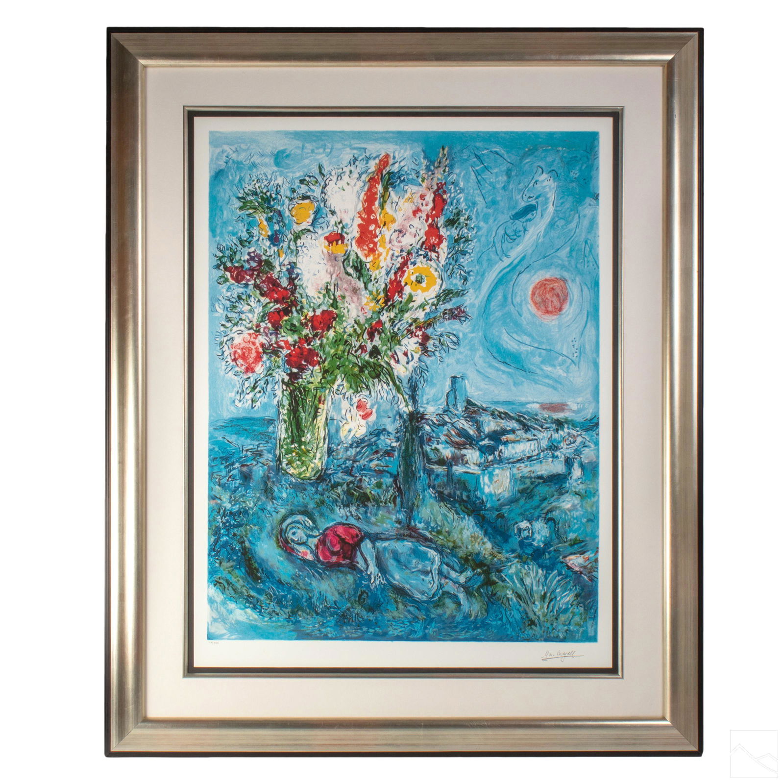 Marc Chagall 1887-1985 LE Dream Flowers Lithograph (1 of 7)