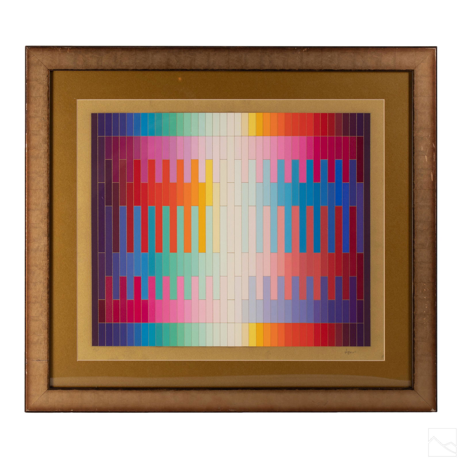 Yaacov Agam b.1928 Magic Rainbow Kinetic Serigraph (1 of 7)
