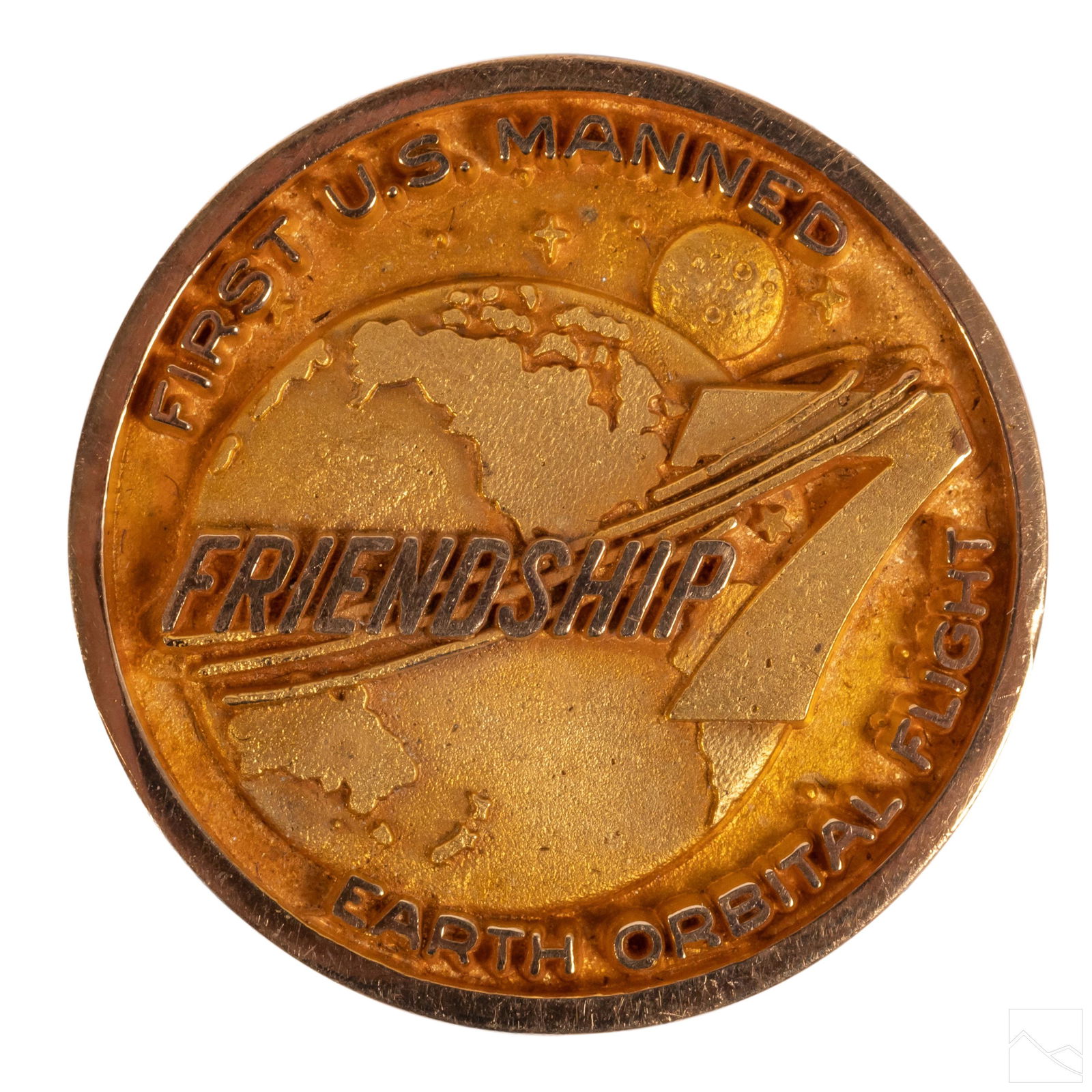 NASA 10K Gold Friendship 7 Mission Medal Coin (1 of 3)