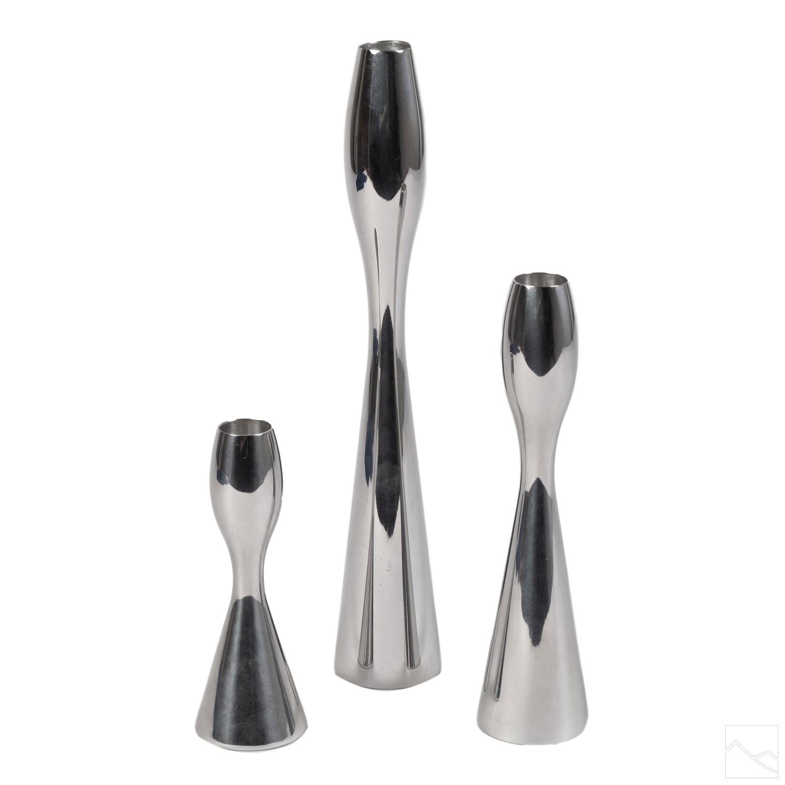 Nambe Studio Signed Modernist Candle Holders LOT (1 of 4)