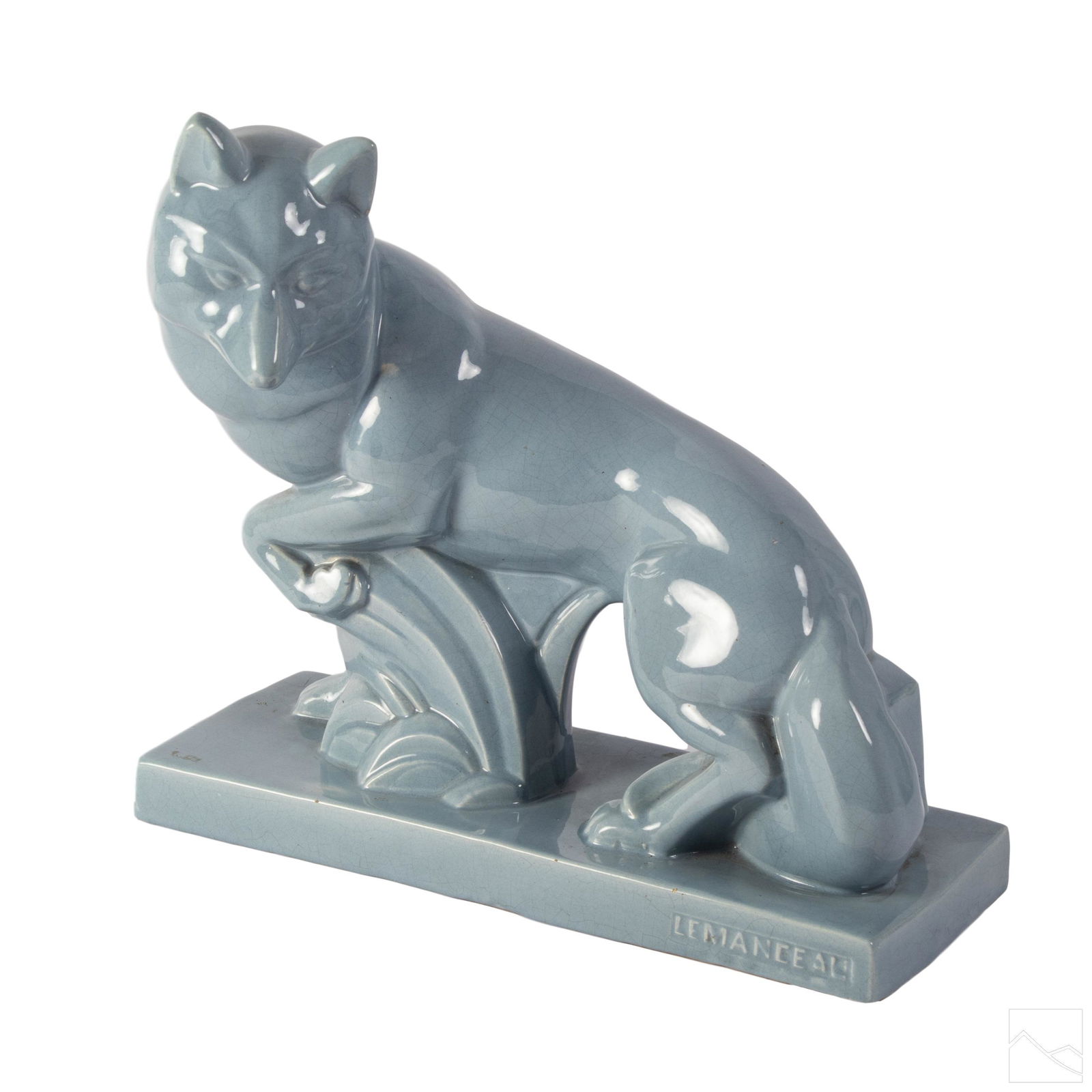 Charles Lemanceau 1905-1980 Art Deco Fox Sculpture (1 of 8)