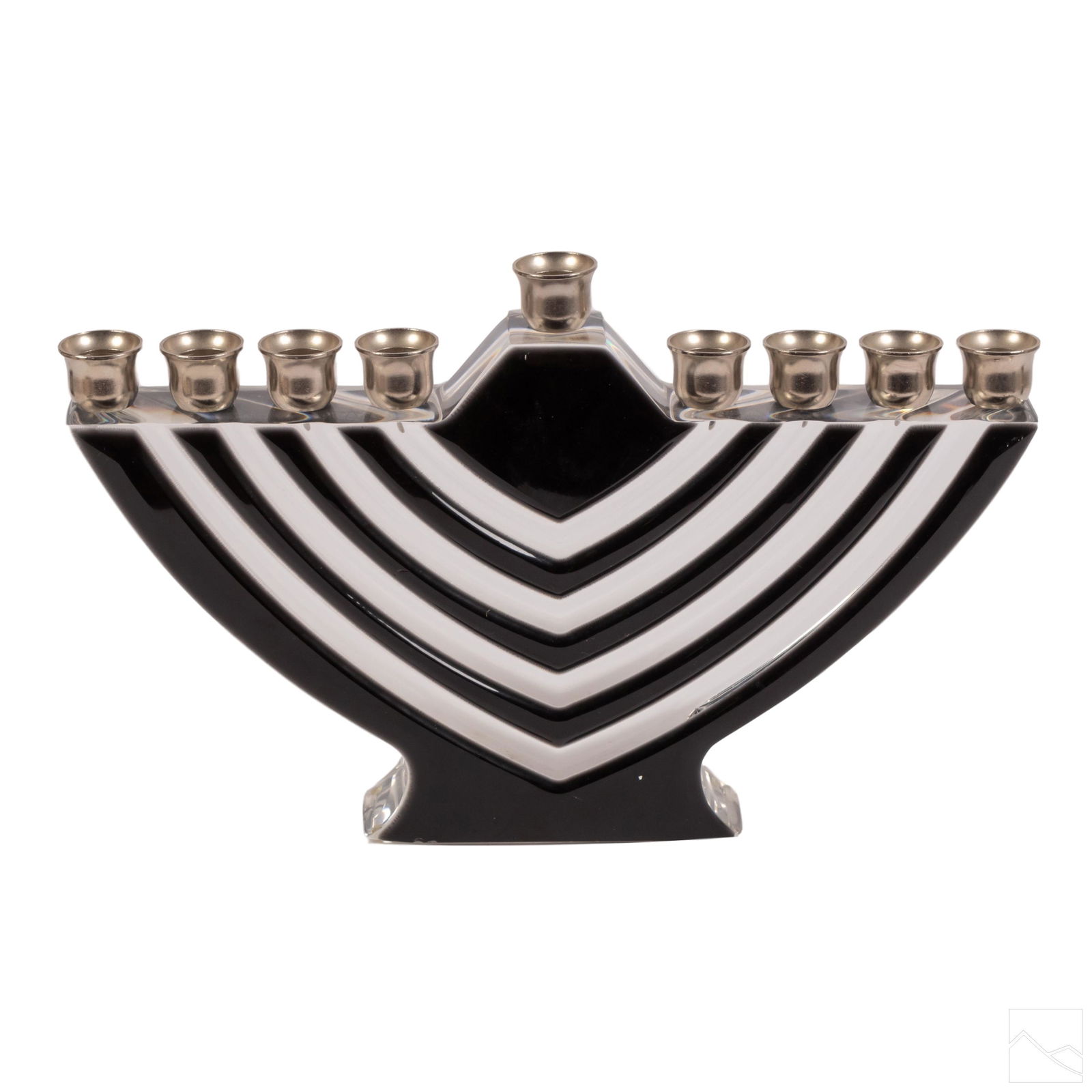 Modernist Judaica Artist Lucite Menorah SIGNED (1 of 6)