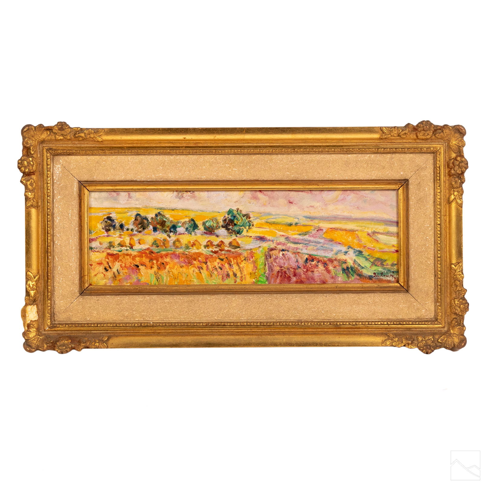 Floral Fields Impressionist Landscape Oil Painting (1 of 6)