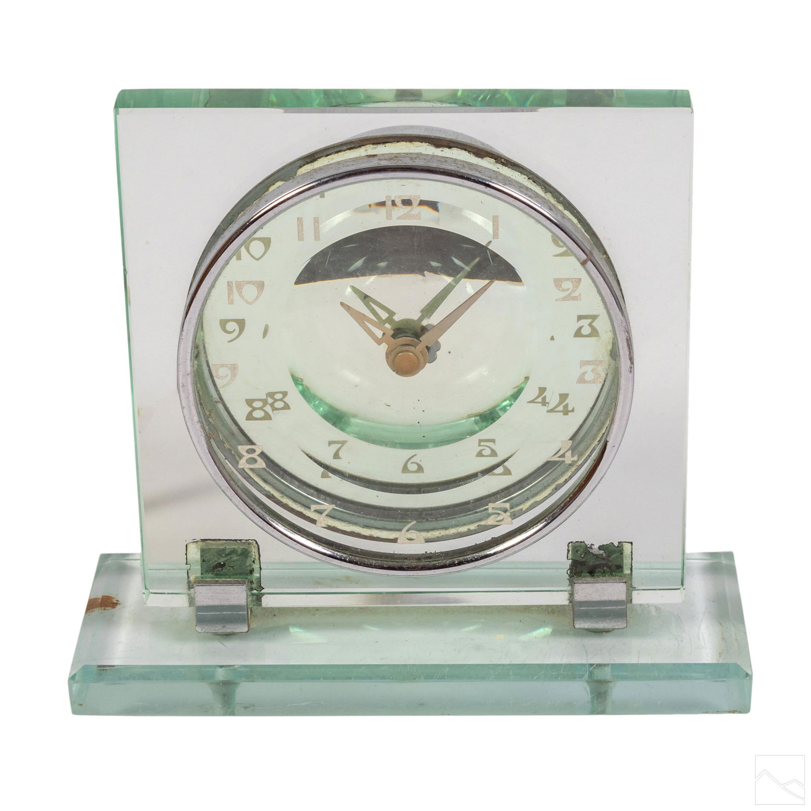 Waltham Art Deco Glass and Electric Mantle Clock (1 of 6)