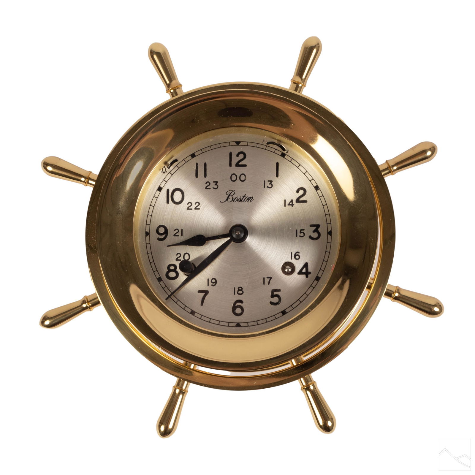 Chelsea Boston Brass Nautical Ship Bell Wall Clock (1 of 8)
