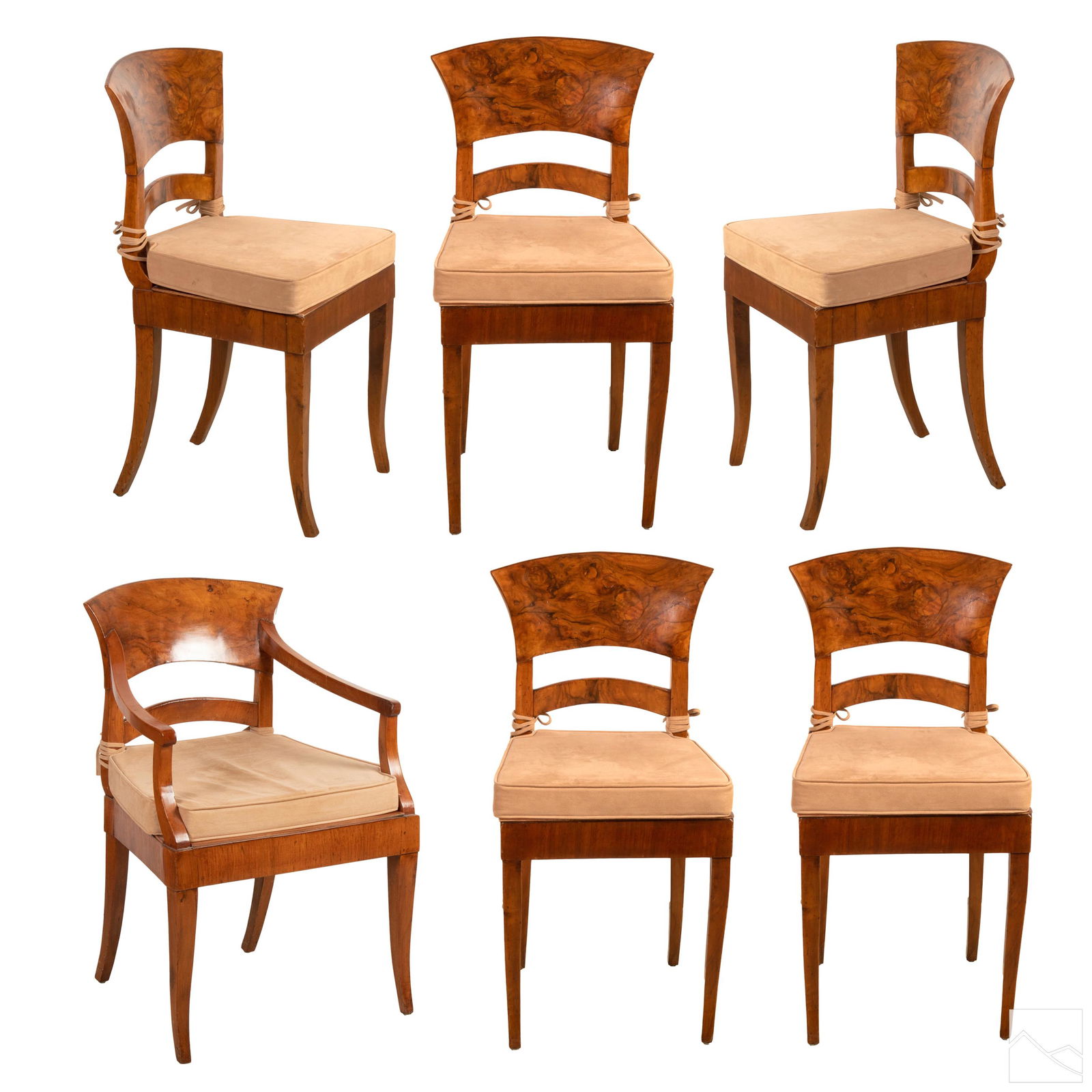 Biedermeier Style Vintage Italian Chairs GROUP LOT (1 of 15)