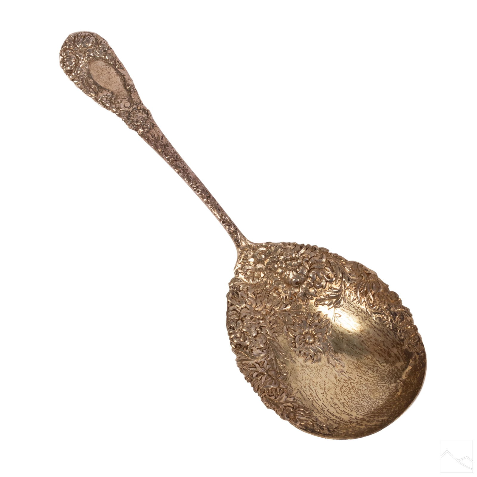 Gorham Durgin Sterling Chrysanthemum Serving Spoon (1 of 6)