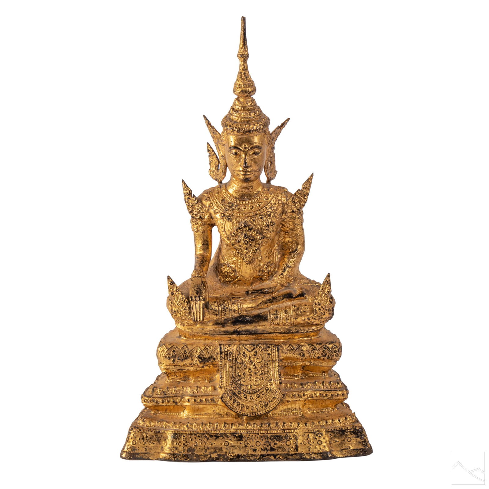 Thai Antique Bronze Rattanakosin Era Buddha Statue (1 of 6)