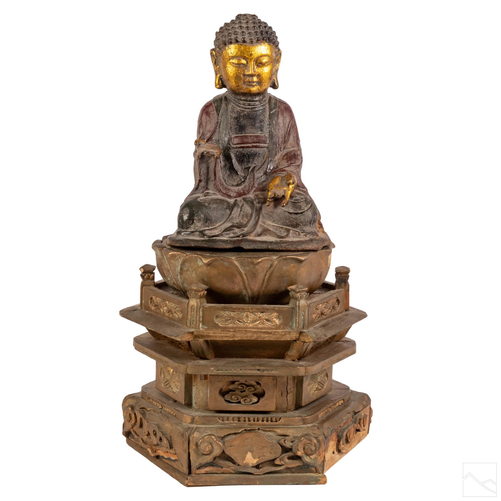 Tibetan Bronze Buddha Bodhisattva Mudra Sculpture (1 of 6)