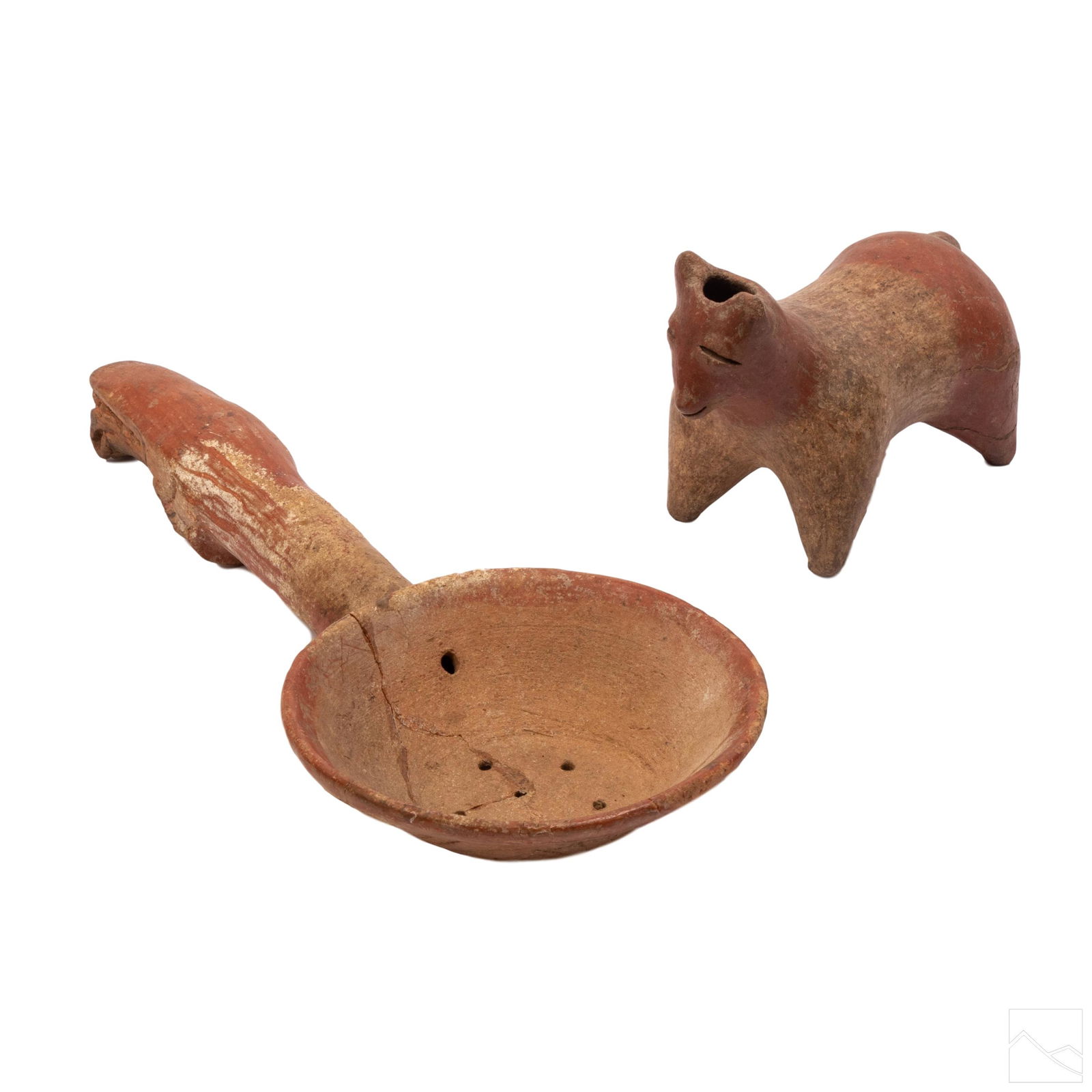 Pre Columbian Maya Figural Clay Servers GROUP LOT (1 of 10)