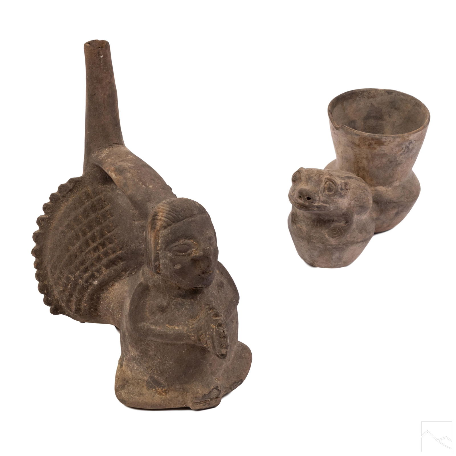 Pre Columbian Dark Mayan Pottery Vessels GROUP LOT (1 of 13)