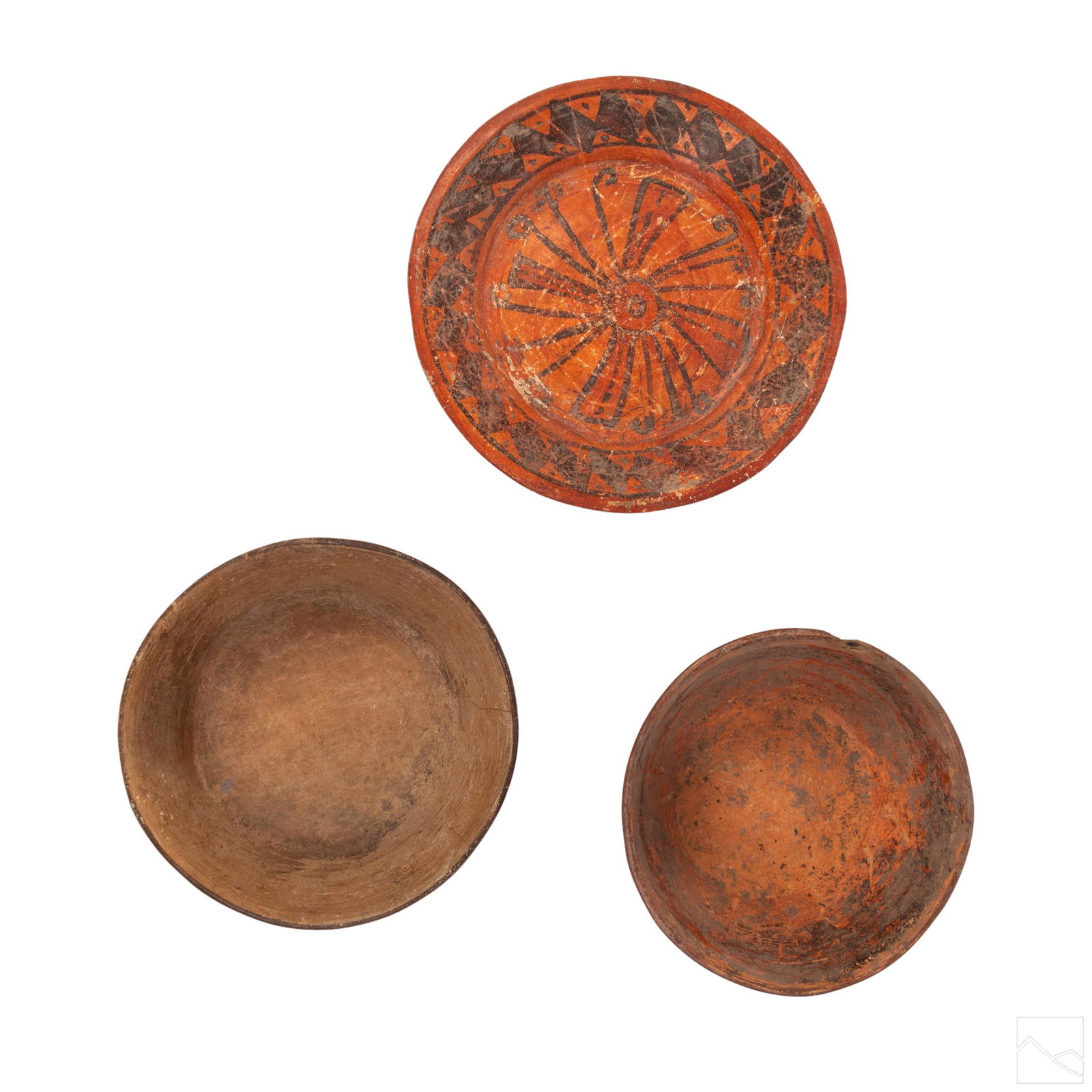 Pre Columbian Type Pottery Plate & Bowls GROUP LOT (1 of 11)