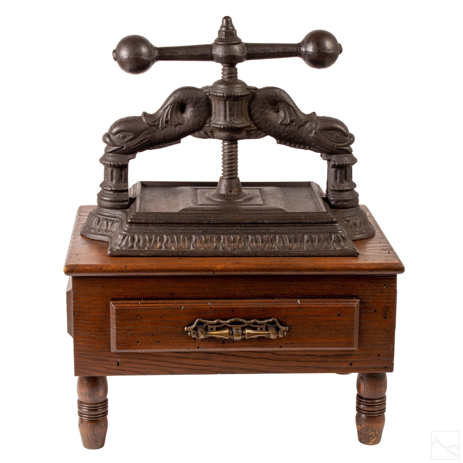 Cast Iron Antique Dolphin Fish Book Binders Press (1 of 5)