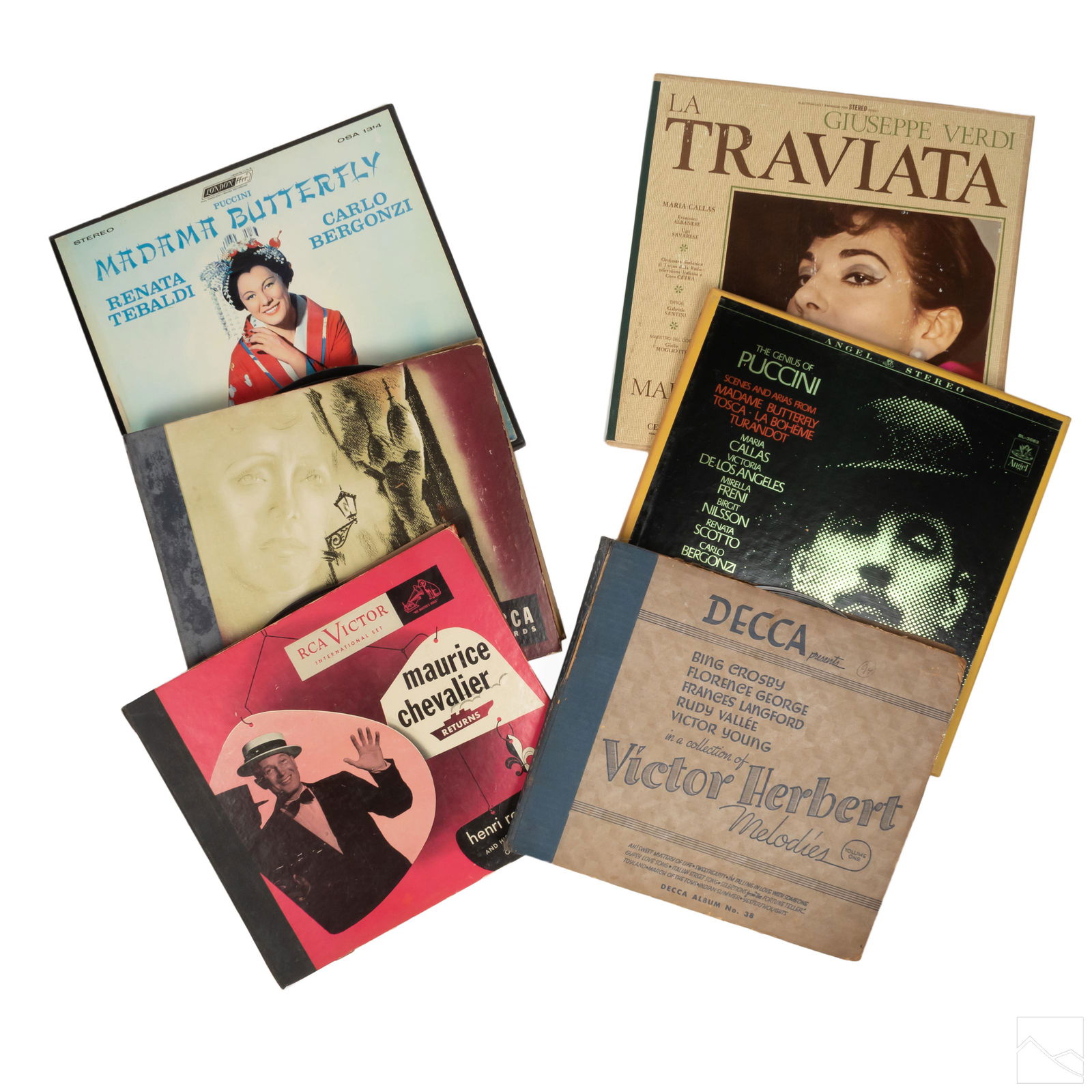Maria Callas Edith Piaf Puccini LP Records GROUP (1 of 10)