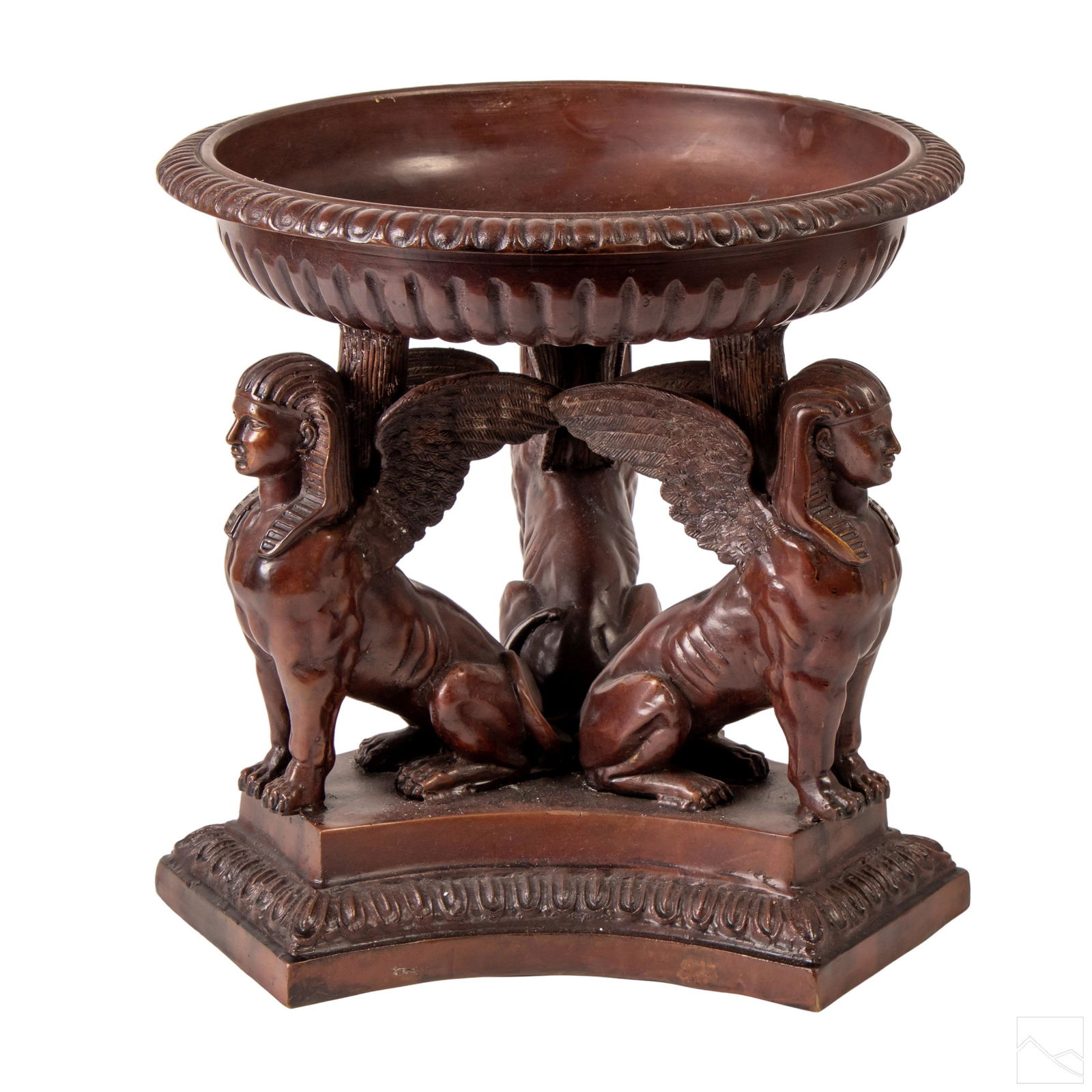 Maitland Smith Bronzed Egyptian Sphinx Centerpiece (1 of 5)