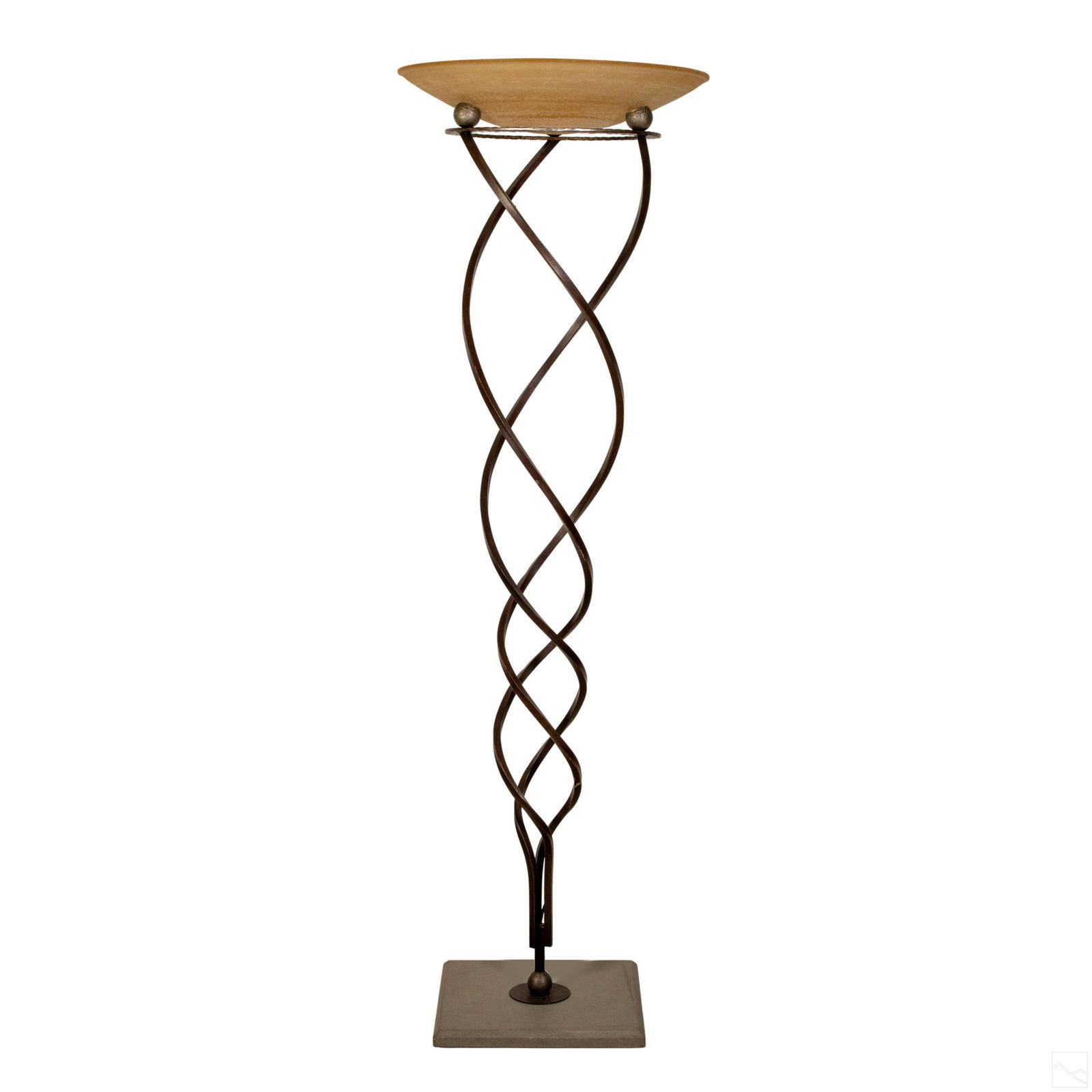 Terzani Antinea Crochet Scavo Glass Torchiere Lamp (1 of 5)