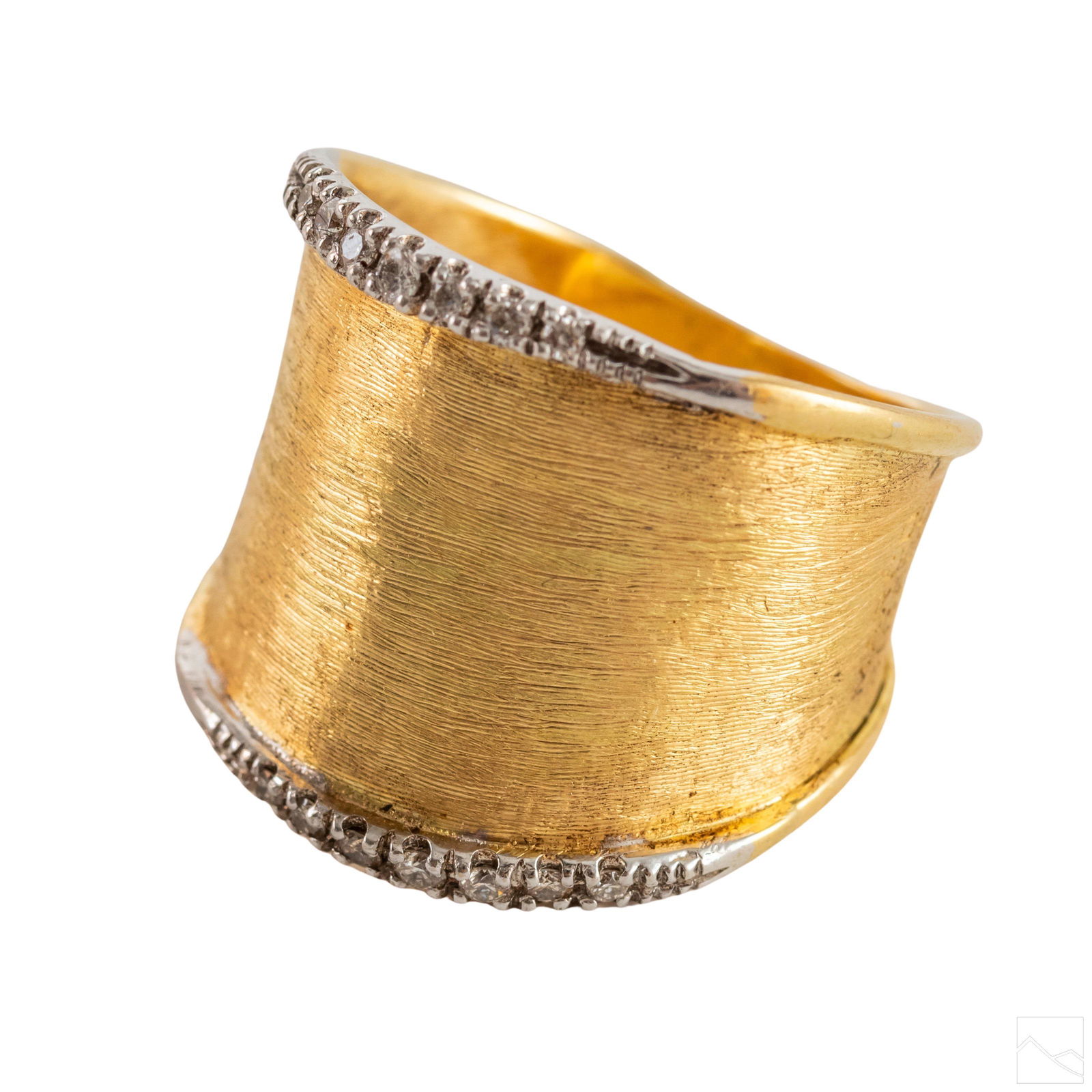 18K Gold Marco Bicego Italian Diamond Ring 5.3gram (1 of 7)