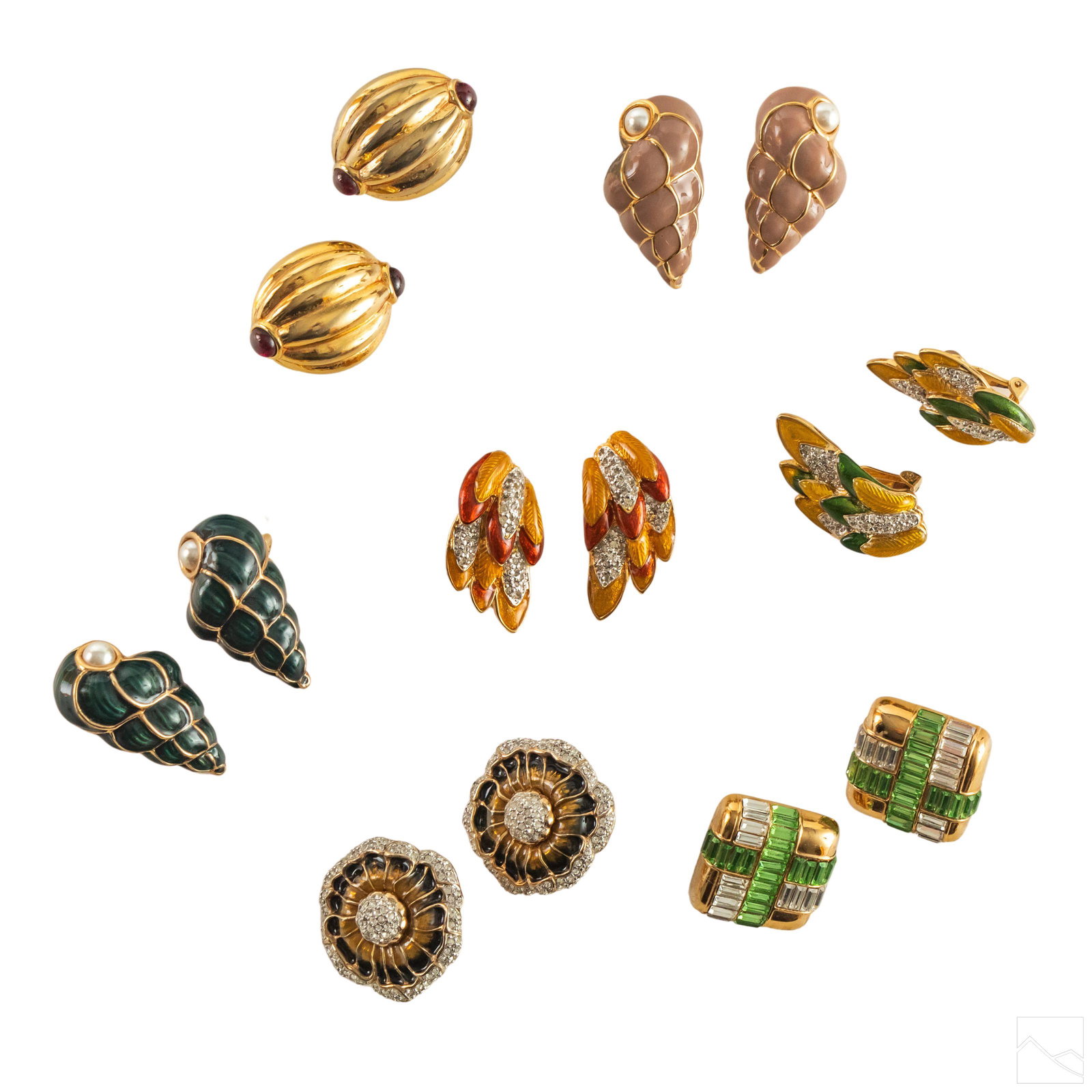 Judith Leiber Designer Jewelry Earrings GROUP LOT (1 of 8)