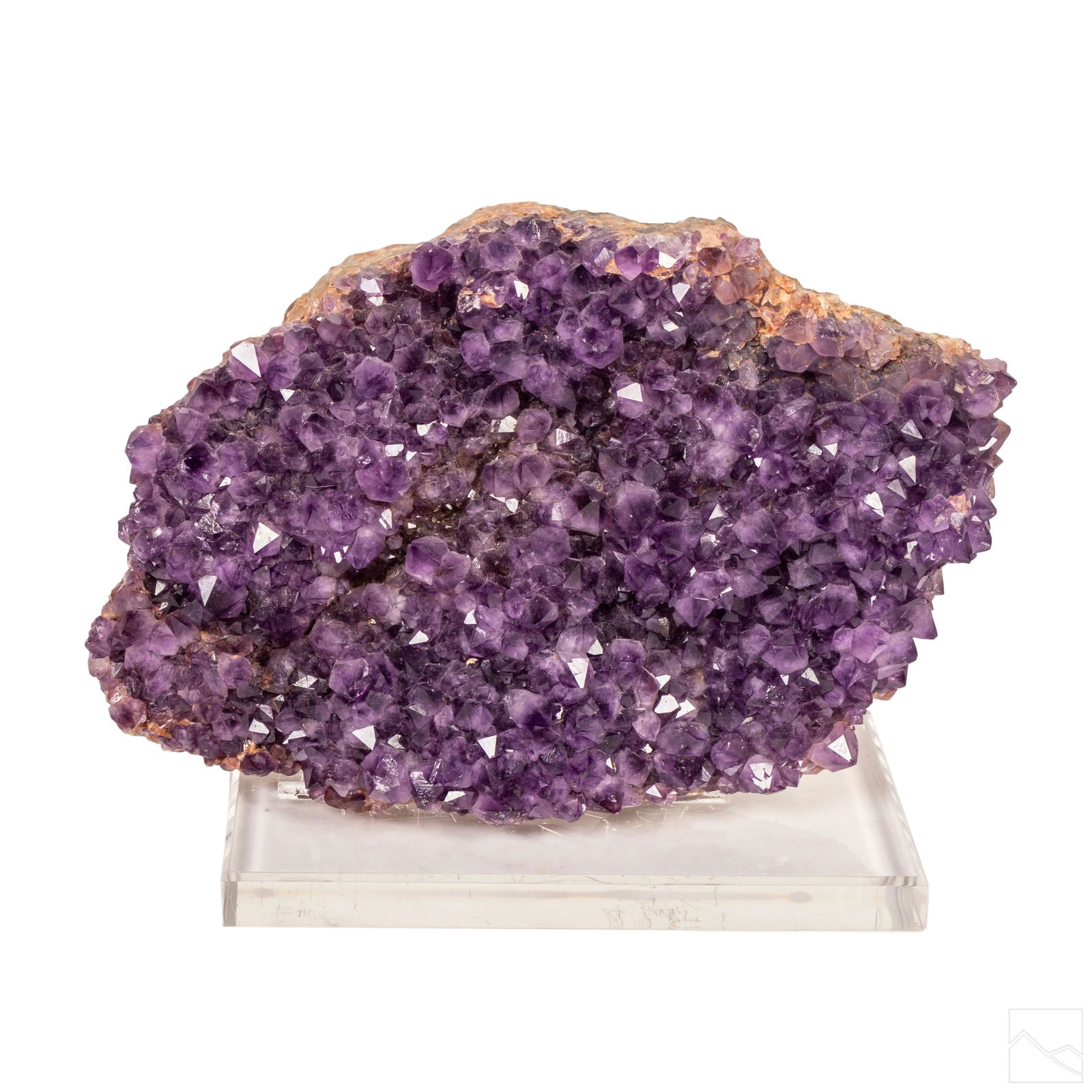 Purple Amethyst Crystal Cluster with Lucite Stand (1 of 6)