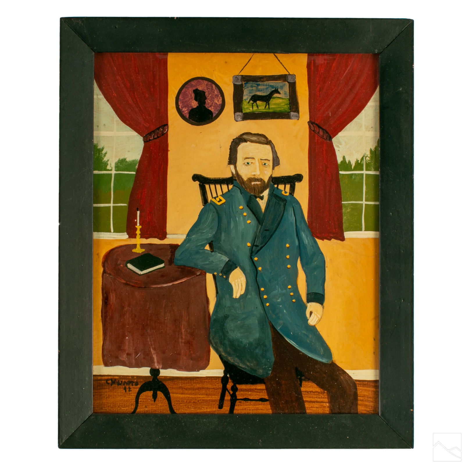 Charles Munro General Grant Portrait Oil Painting (1 of 6)