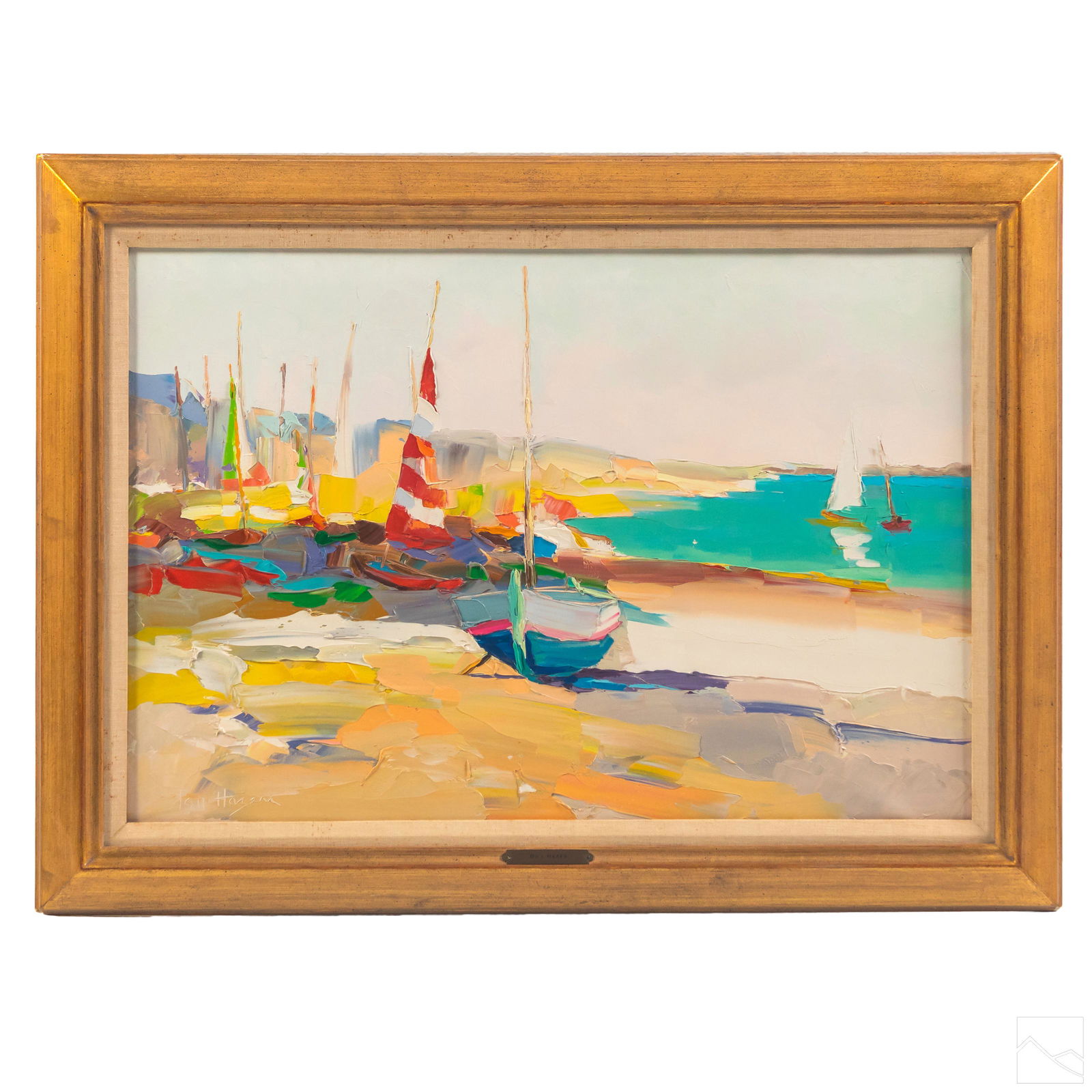 Don Hazen (b.1933) Impressionist Seascape Painting (1 of 6)