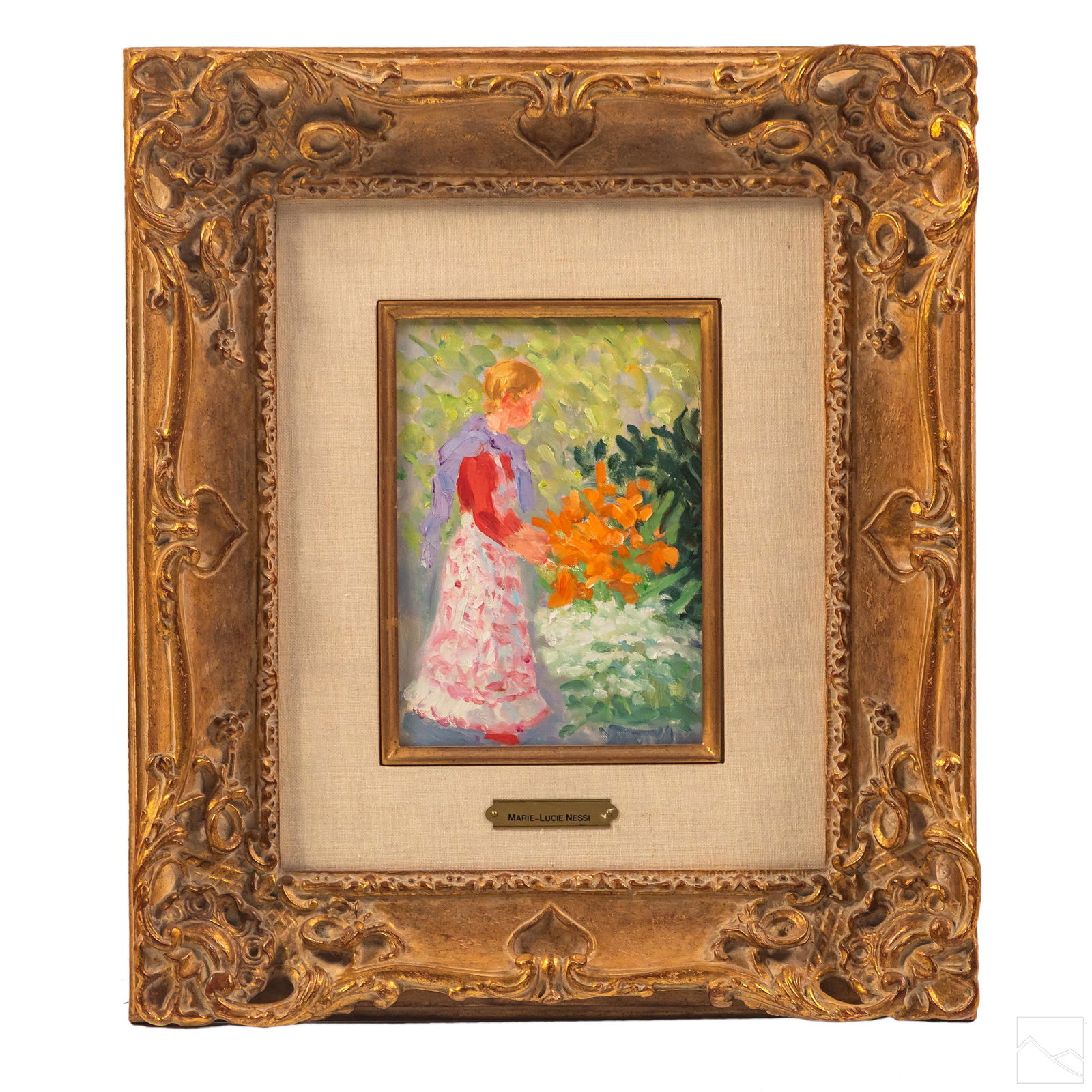 M.L. Nessi-Valtat 1910-1992 Portrait Oil Painting Marie (1 of 5)