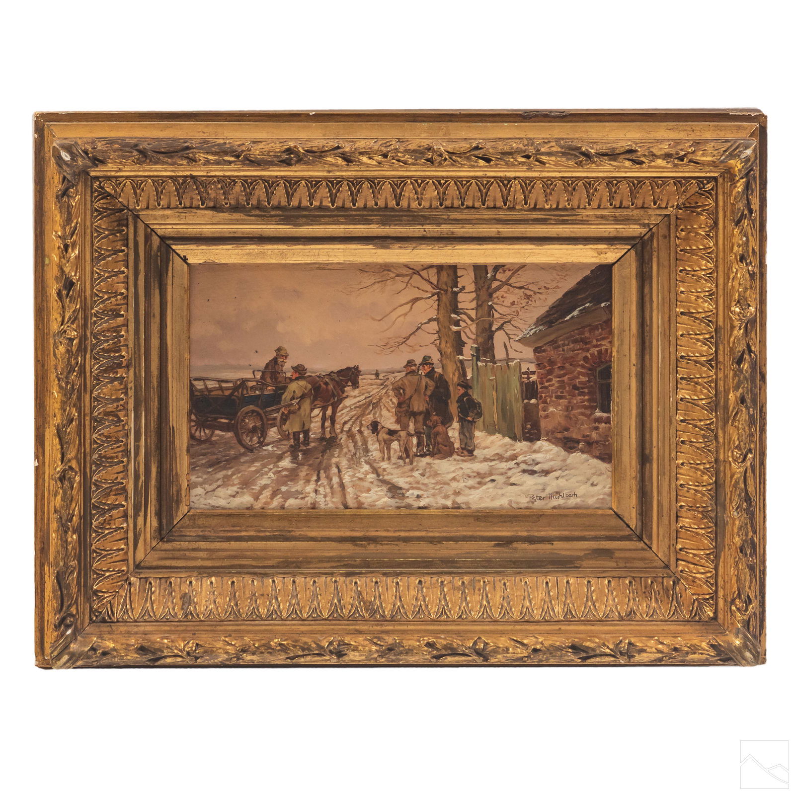 Peter Muhlbach (b. 1957) Winter Landscape Painting (1 of 5)