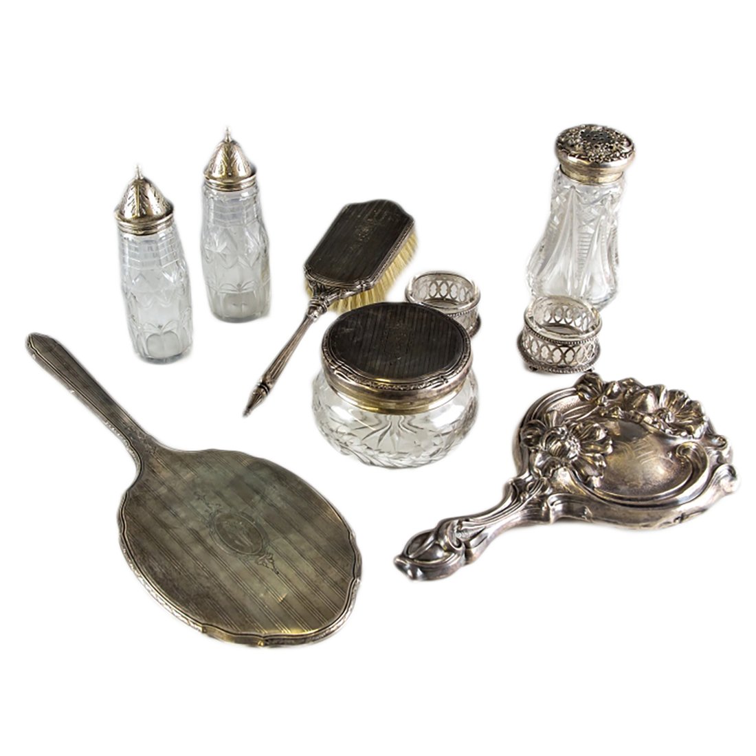 Sterling Silver Vanity and Dresser Item ESTATE LOT (1 of 7)