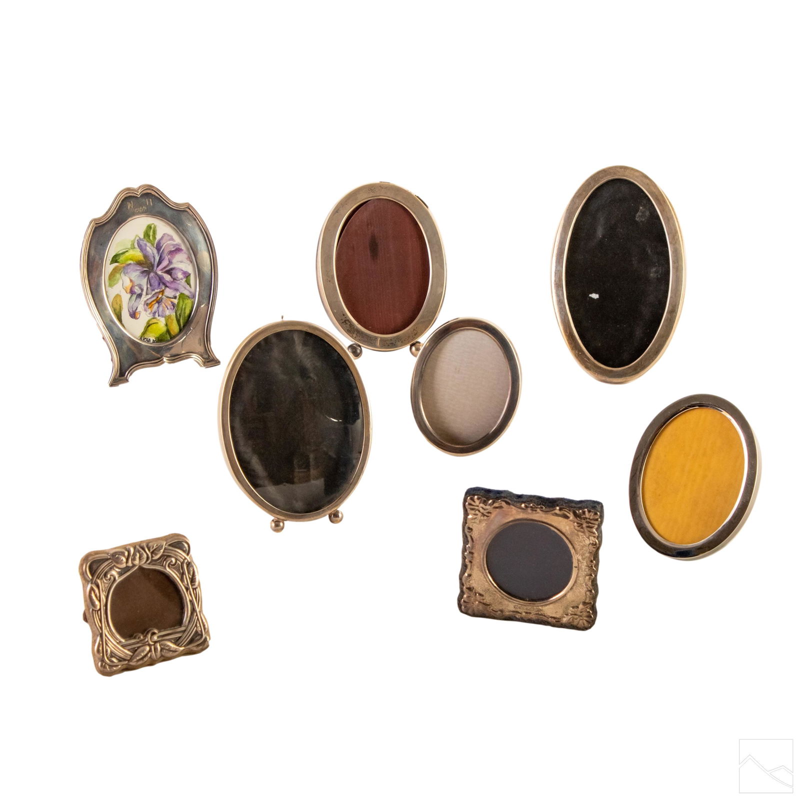 Sterling Silver Round and Oval Picture Frame GROUP (1 of 5)