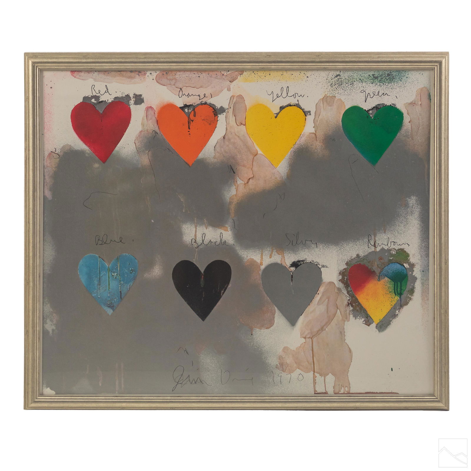 Jim Dine (born 1935) Modernist Hearts Serigraph (1 of 4)