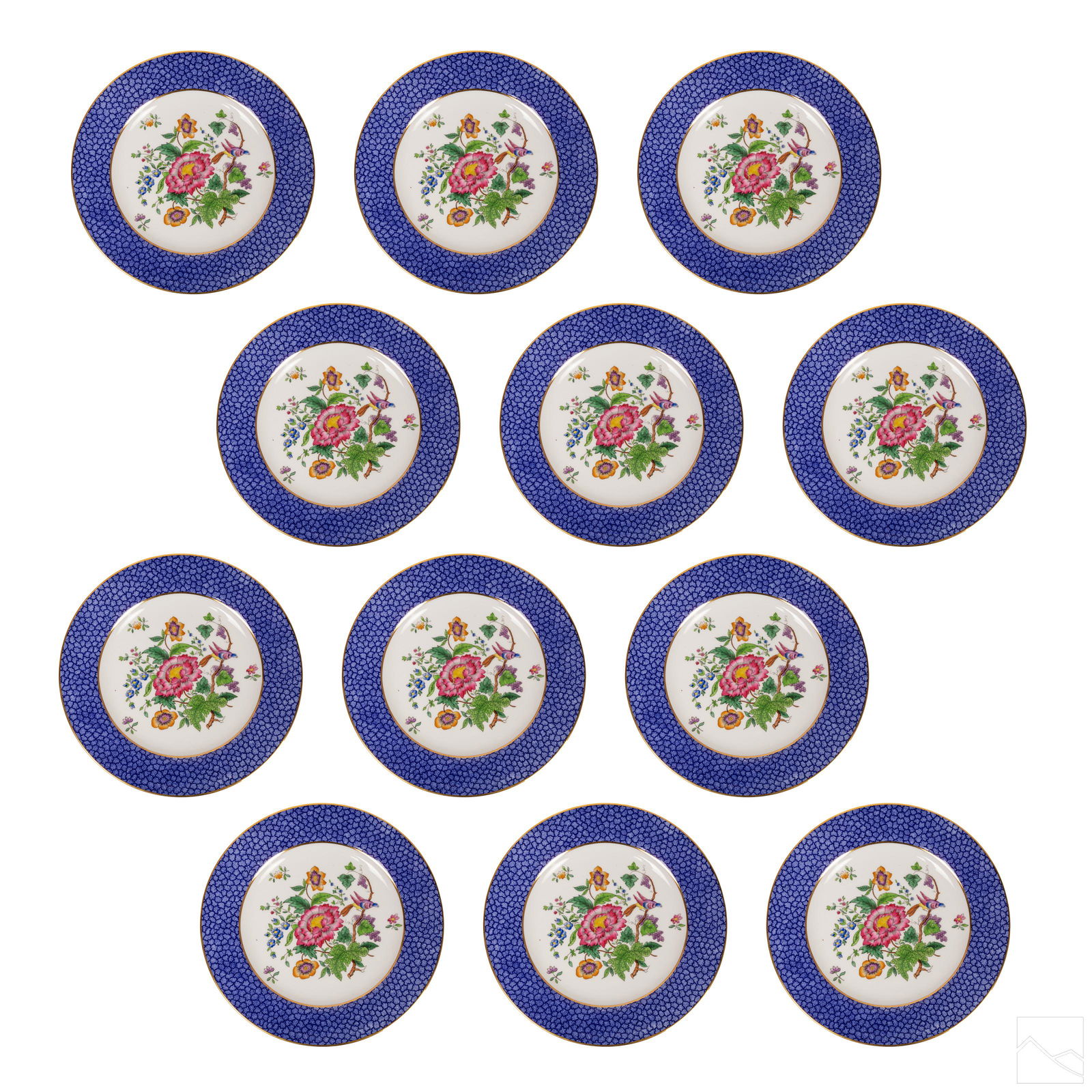 Spode Davis Collamore Bird Butterfly 9" Plate SET (1 of 6)