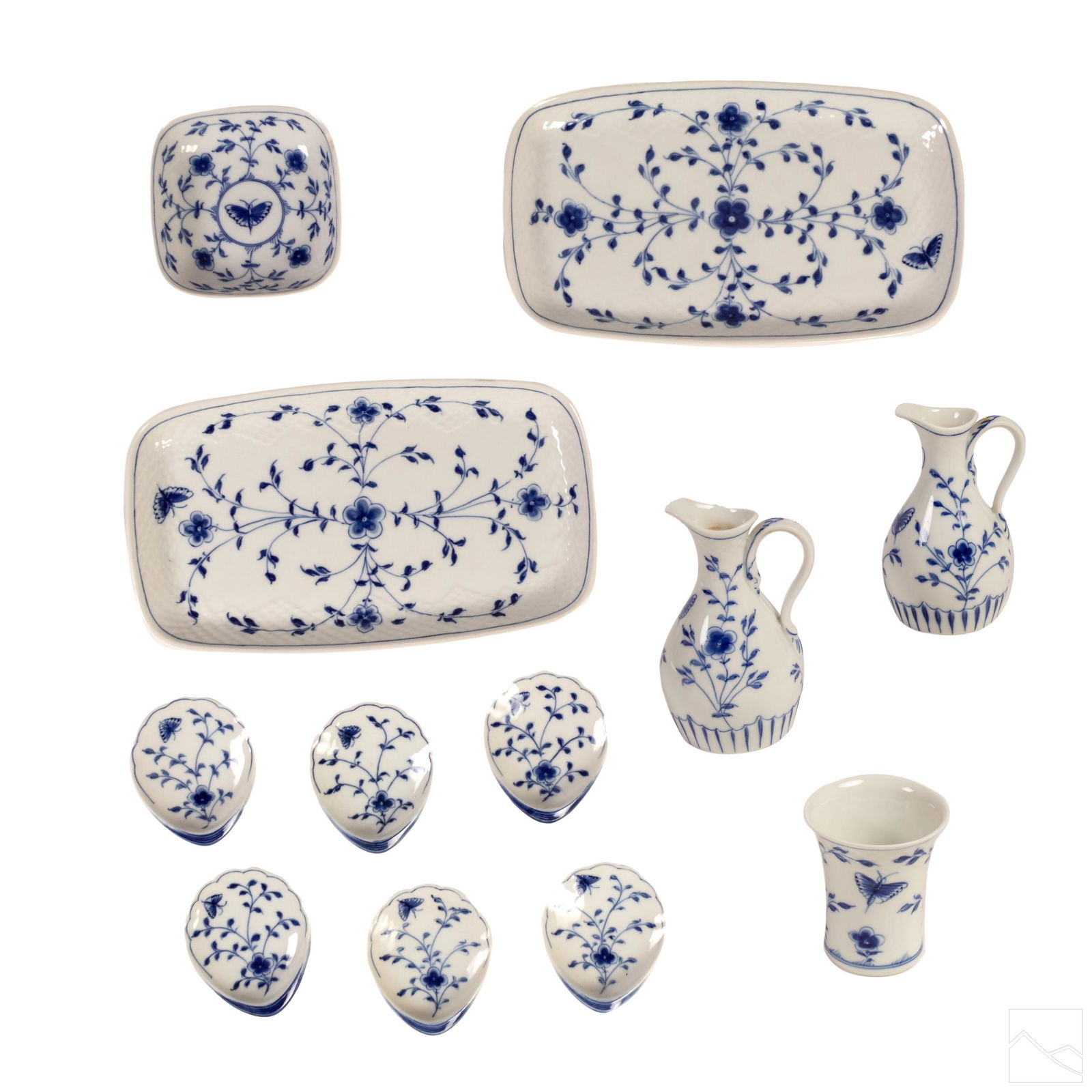 Bing & Grondahl Butterfly Porcelain Server 12 PCS (1 of 8)