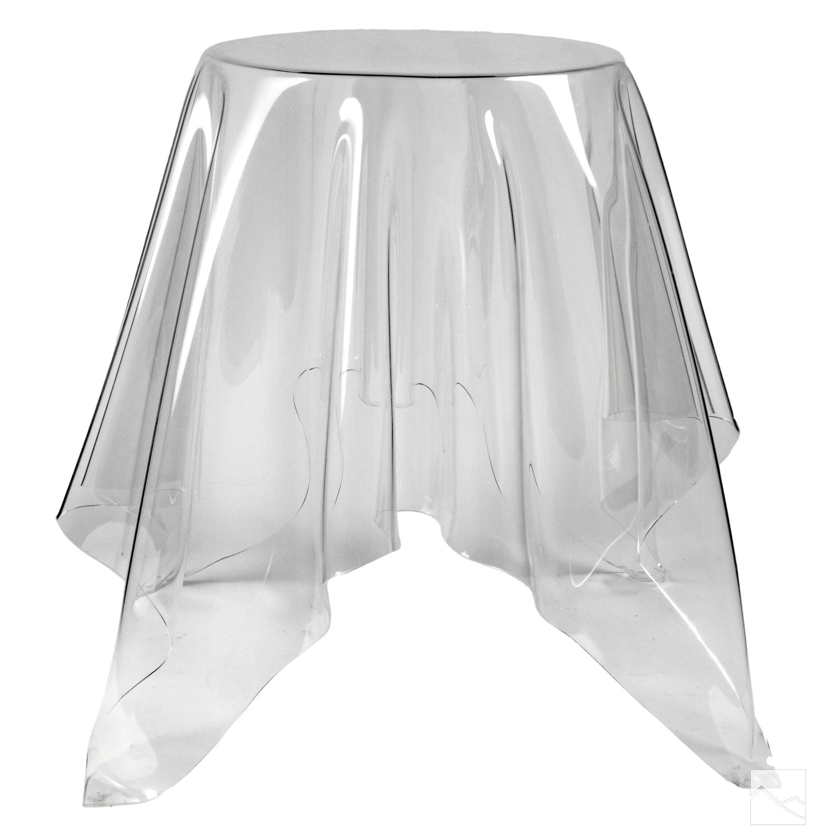 Mid Century Modern Lucite Handkerchief End Table (1 of 4)