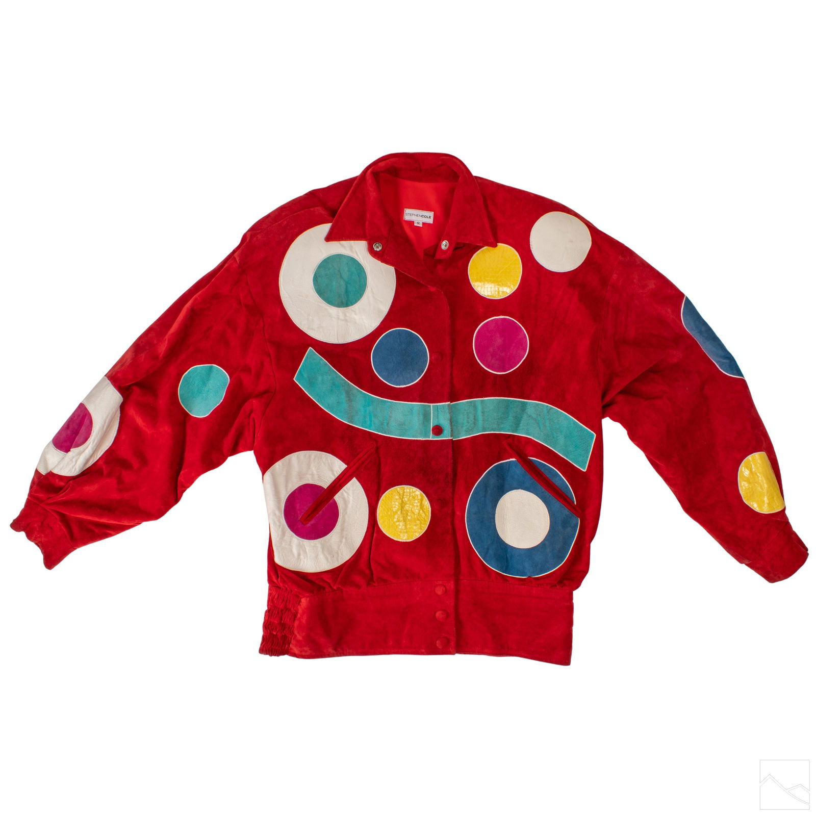 Stephen Cole 1980s Modernist Red Leather Jacket (1 of 6)