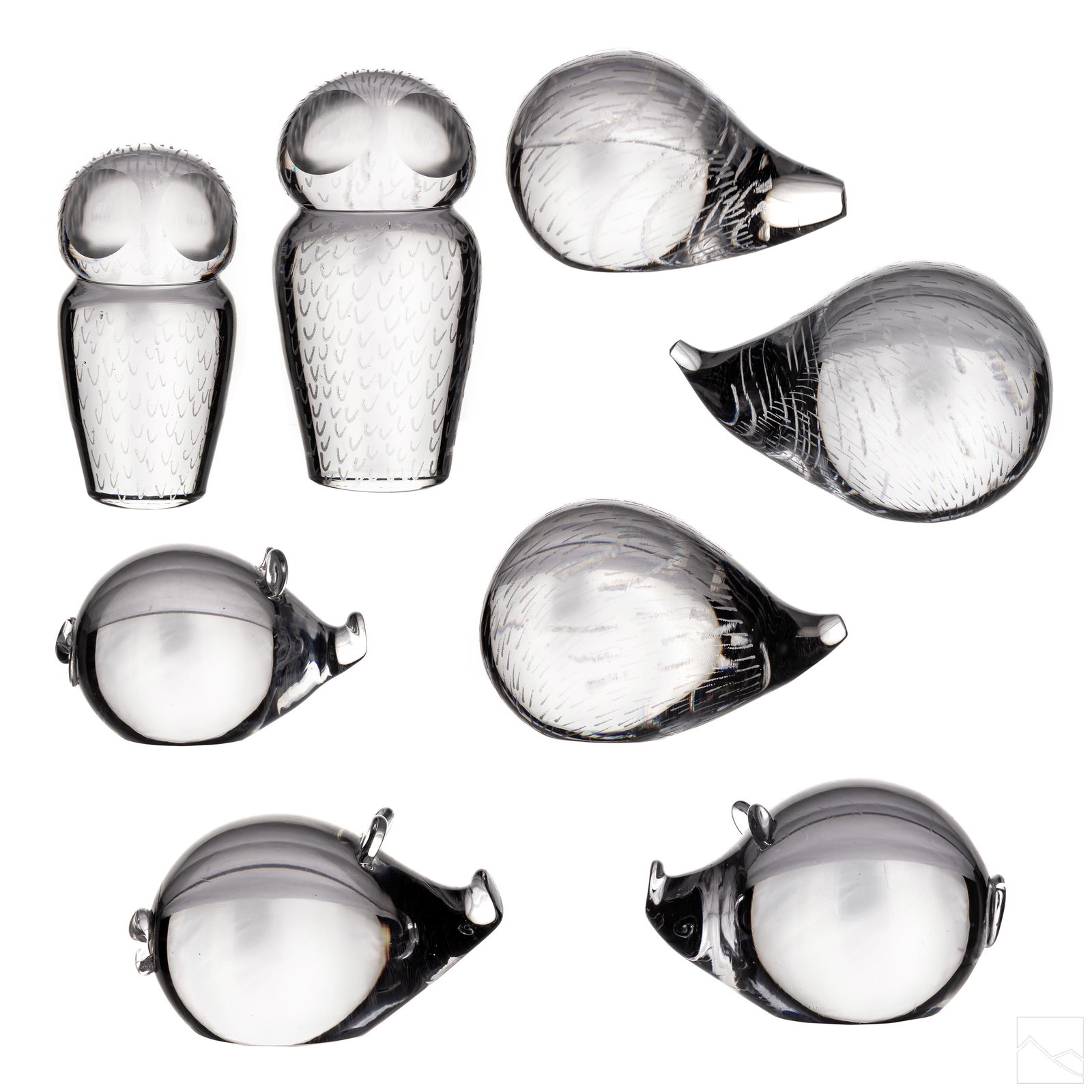 Kosta Boda Mid Century Crystal Animal Figurine LOT (1 of 11)