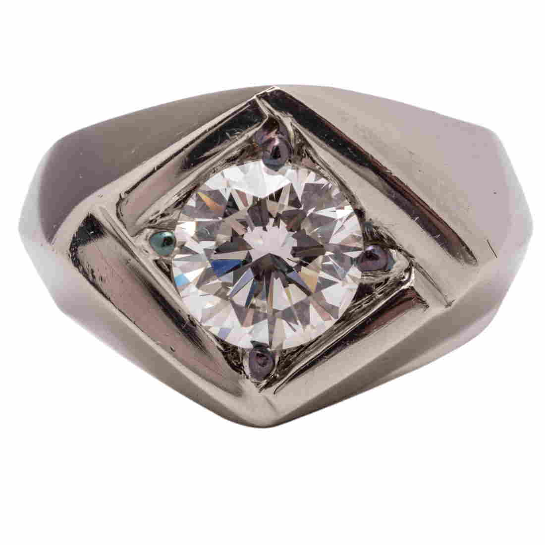 Natural Diamond & Platinum Ring 3.01 CT F VS2 GIA