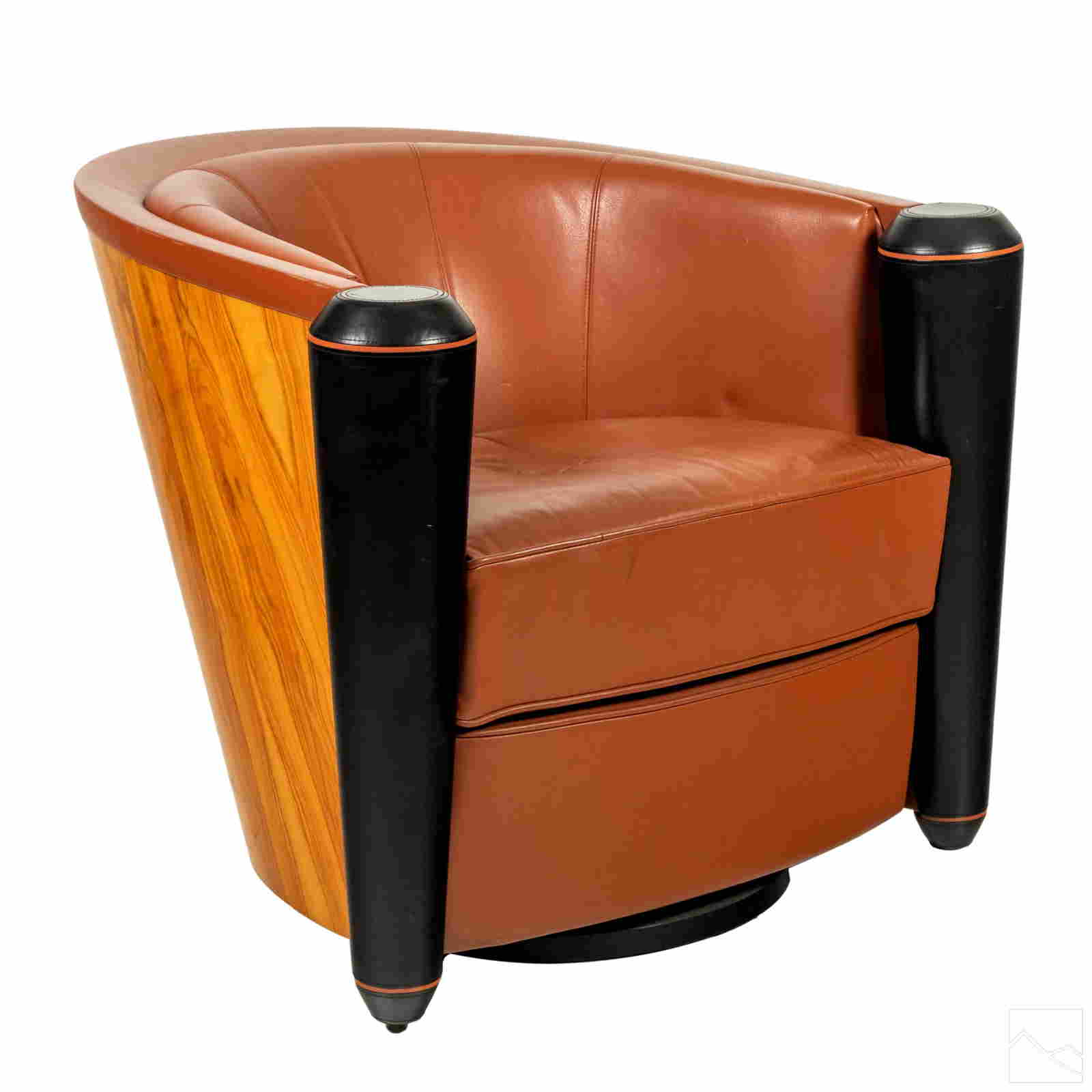 Pace Modern Adam Tihany Mariani Leather Club Chair