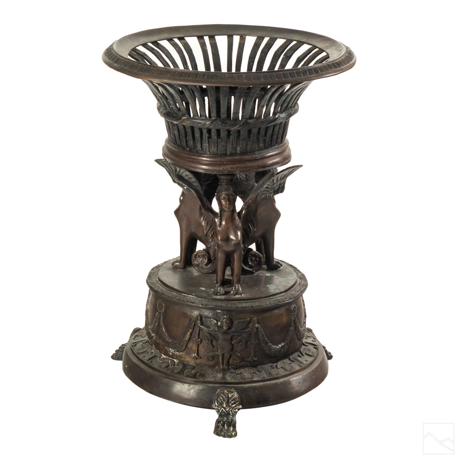 Neoclassical Bronze Griffon Planter Michel Clodion (1 of 6)