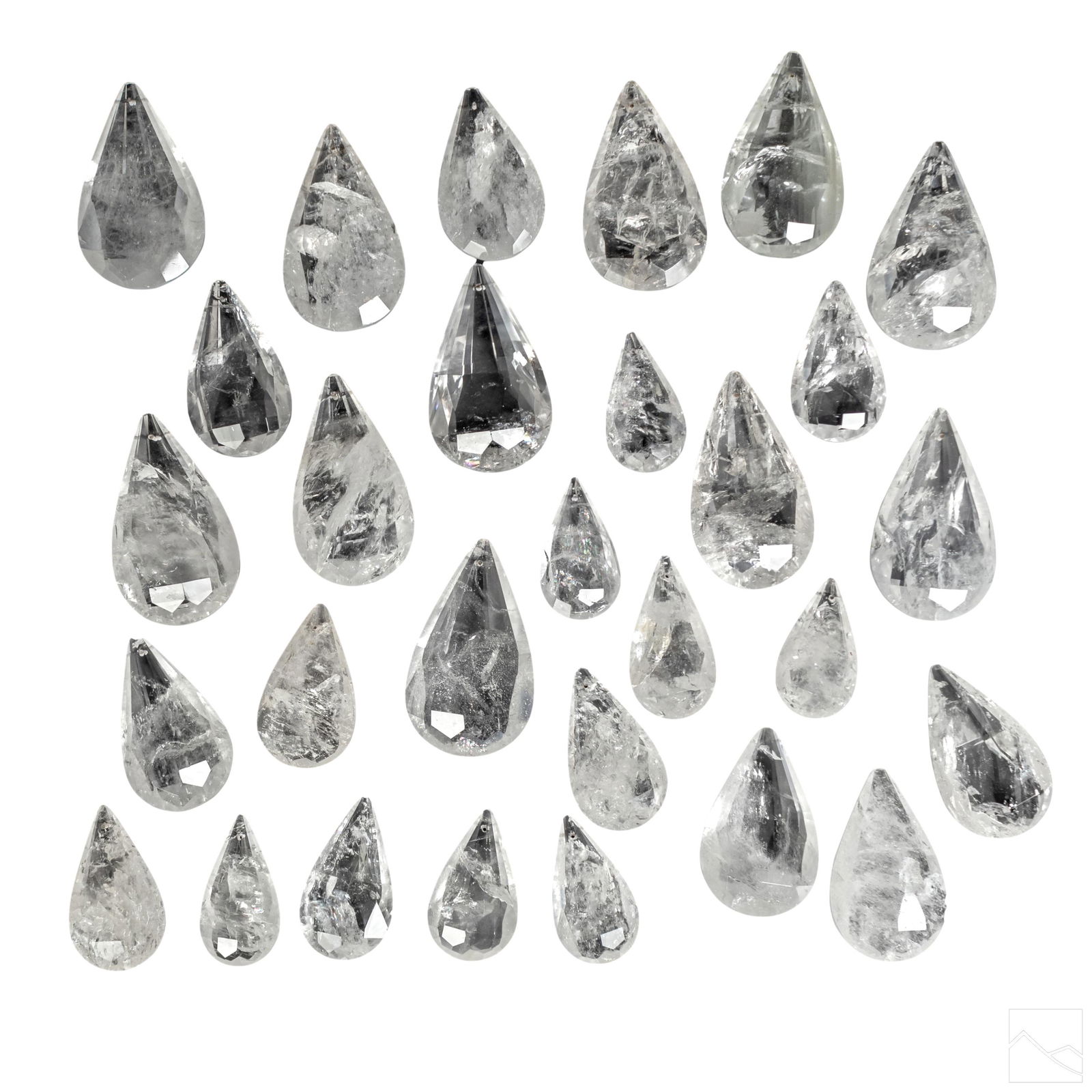 Natural Rock Crystal Chandelier Teardrops Lusters (1 of 5)