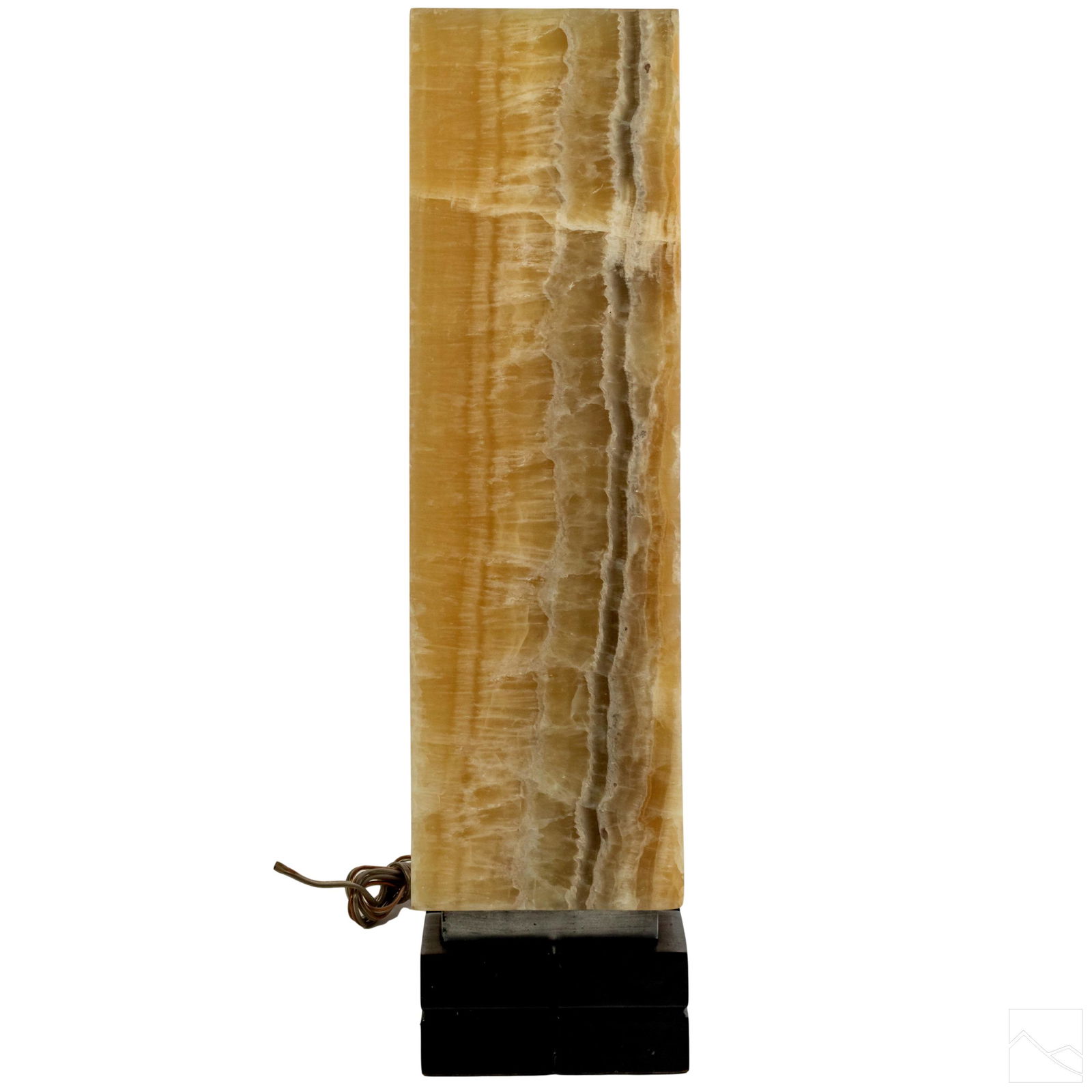 High Polished Onyx Stone Mid Century Modern Lamp (1 of 7)