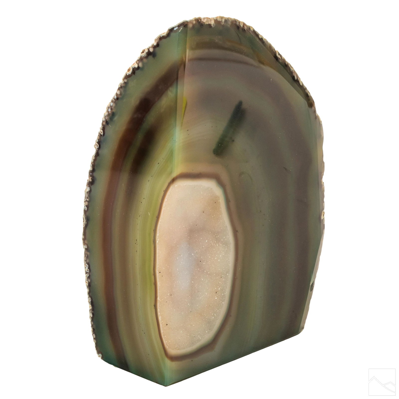 Natural Stone Mineral Cut & Polished Agate Geode (1 of 7)